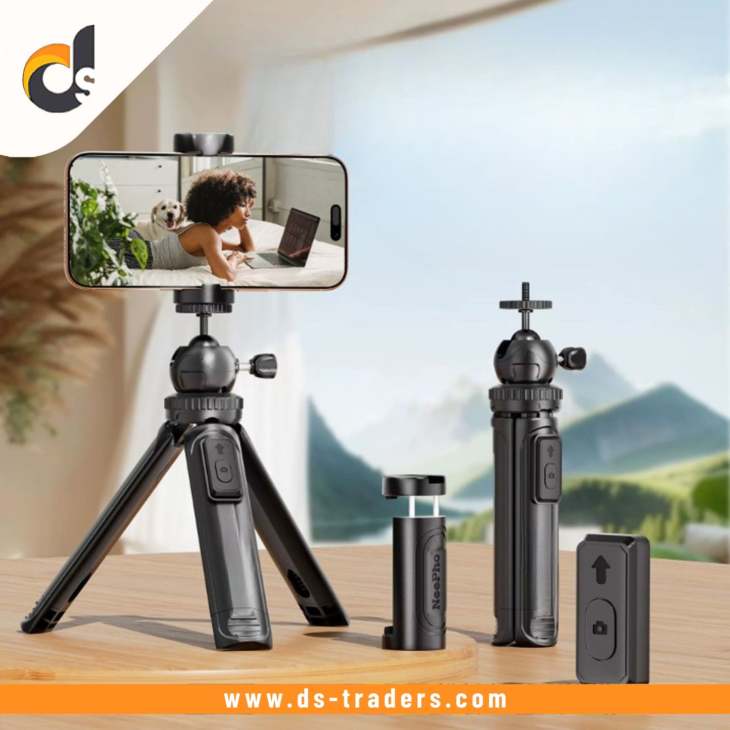 Extendable Tripod With Wireless Remote