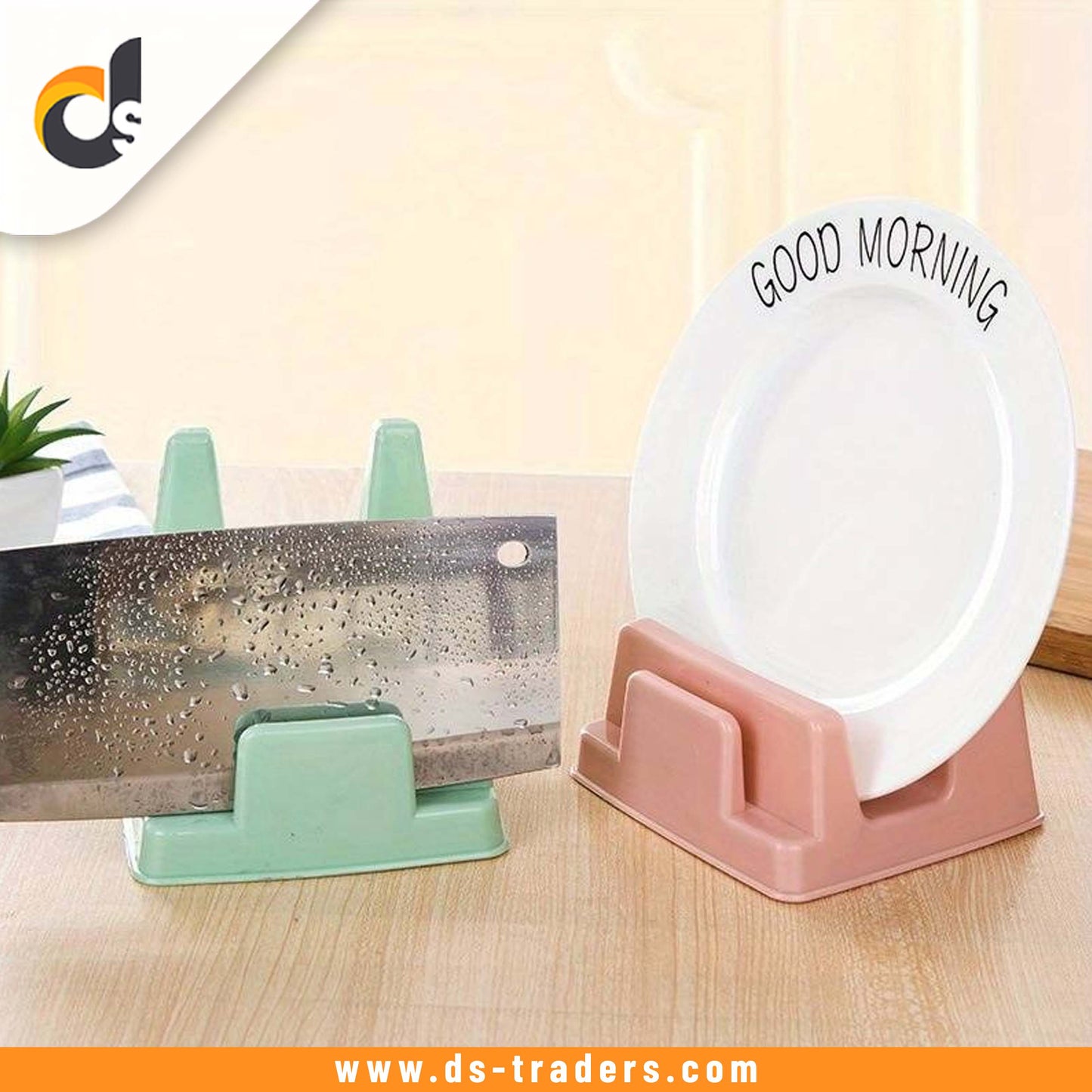 Spatula Spoon and Lid Holders with 4 Slots