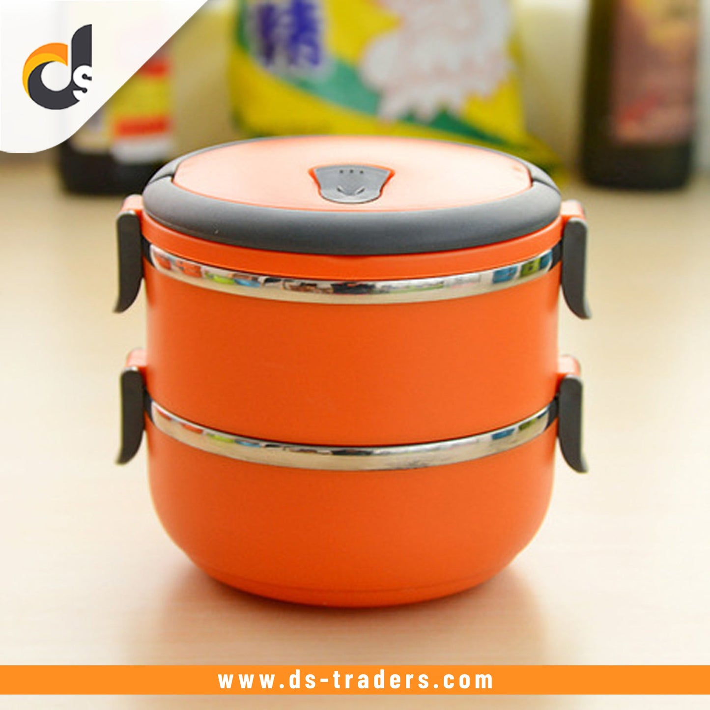 2 Layer Stainless Steel Lunch Box